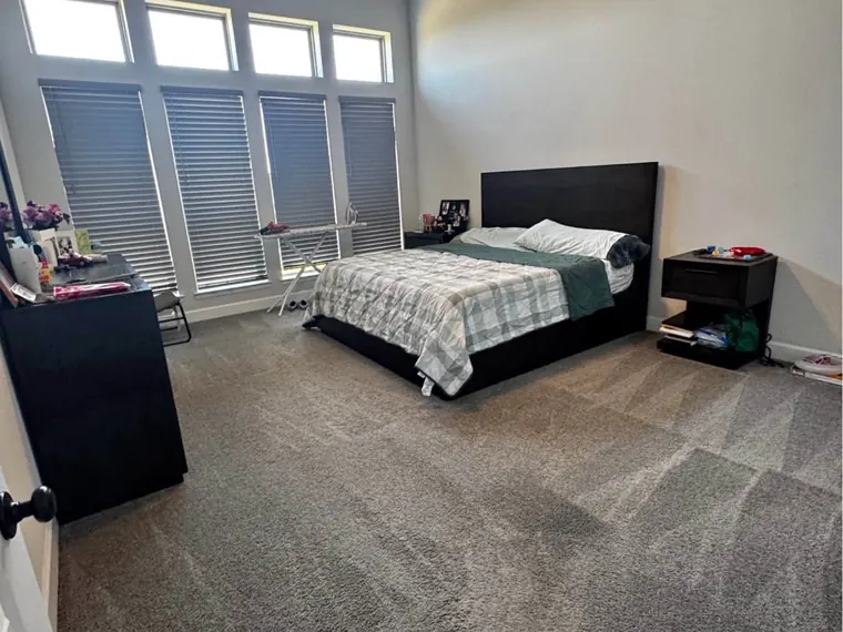 Bedroom floor cleaned