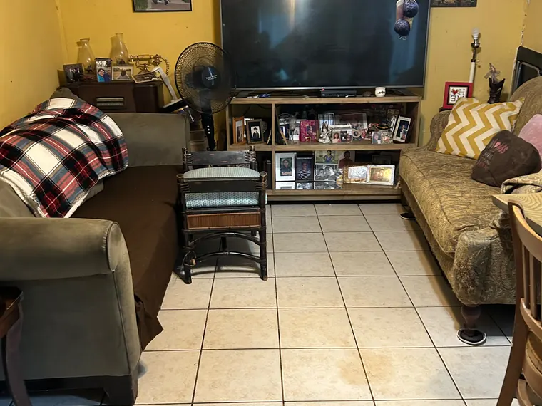 Living room cleaned and tidied