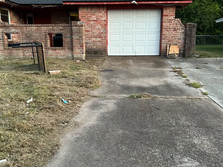 Driveway cleared of dumped furniture
