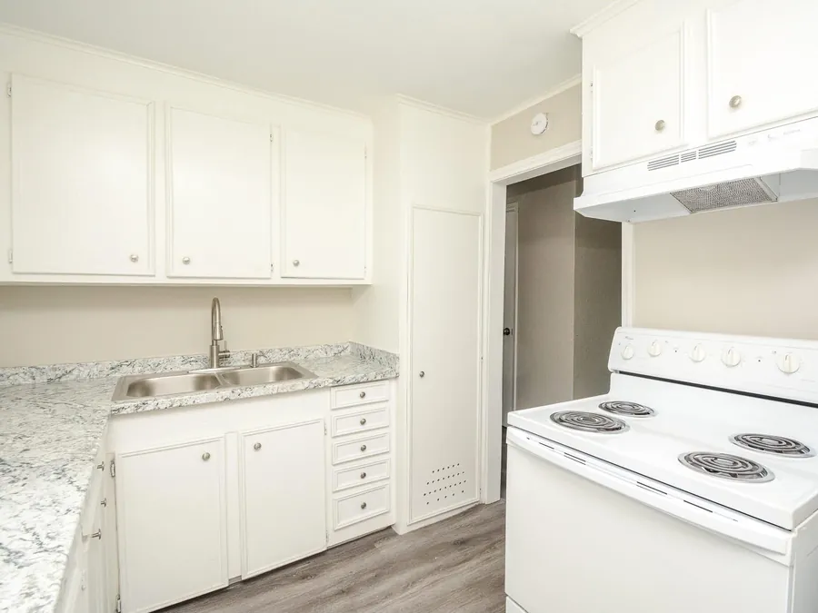 Kitchen cleaned and ready to hand over
